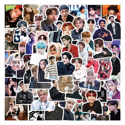 10/55/110PCS KPOP Korean Boy Group ATEEZ Stickers Handsome Boy Graffiti Waterproof Decals Kids Toy Personalized Decoration Desk