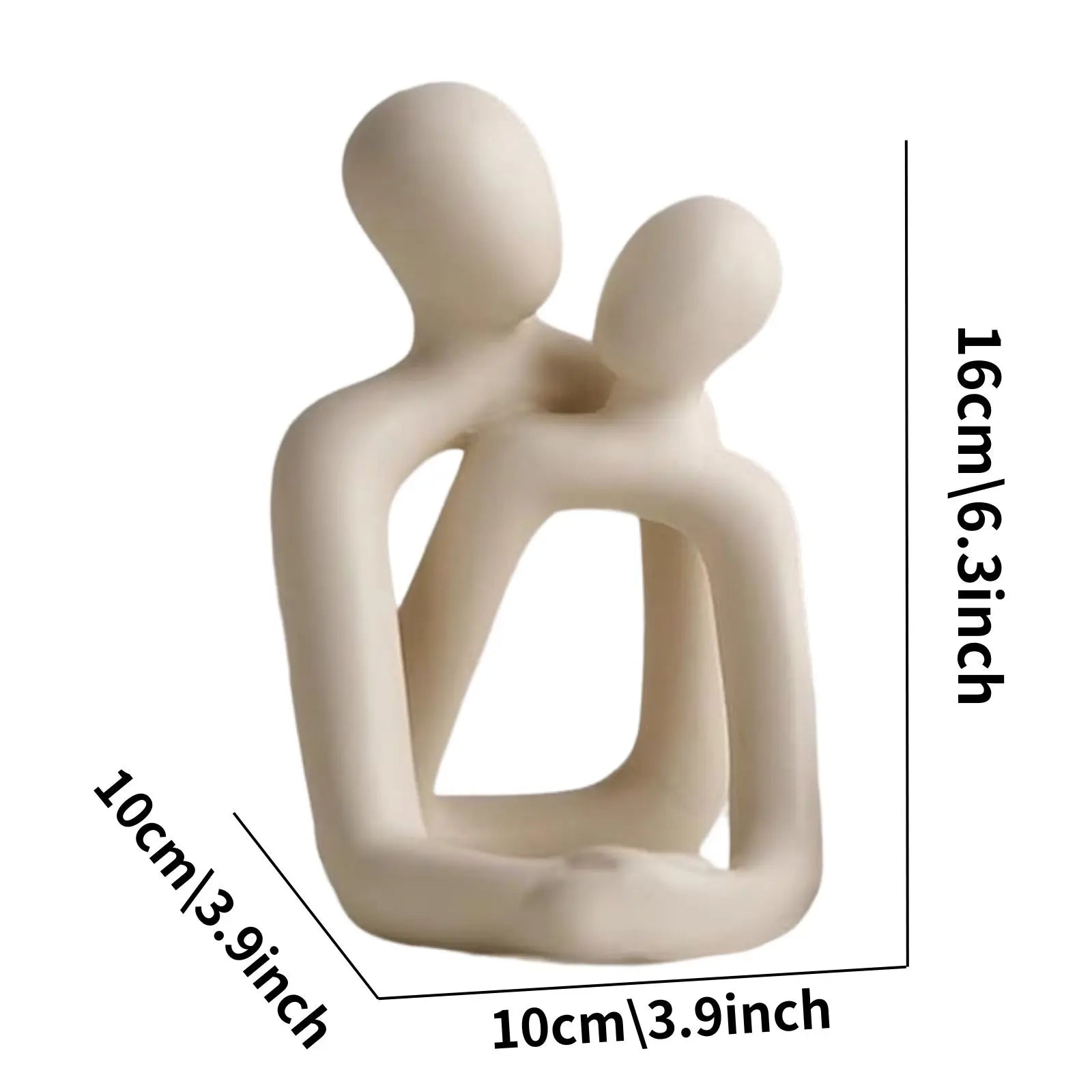 Modern Minimalist Loving Couple Statue
