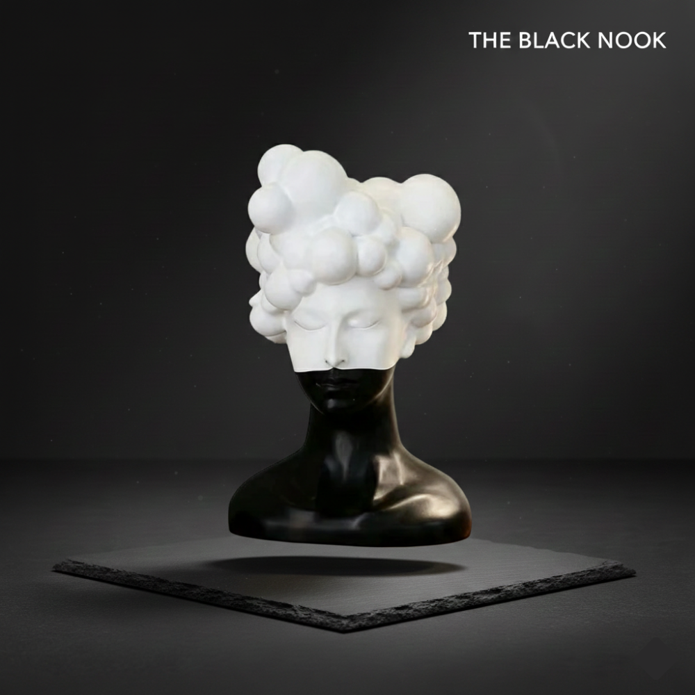 Modern Abstract Girl Portrait Sculpture