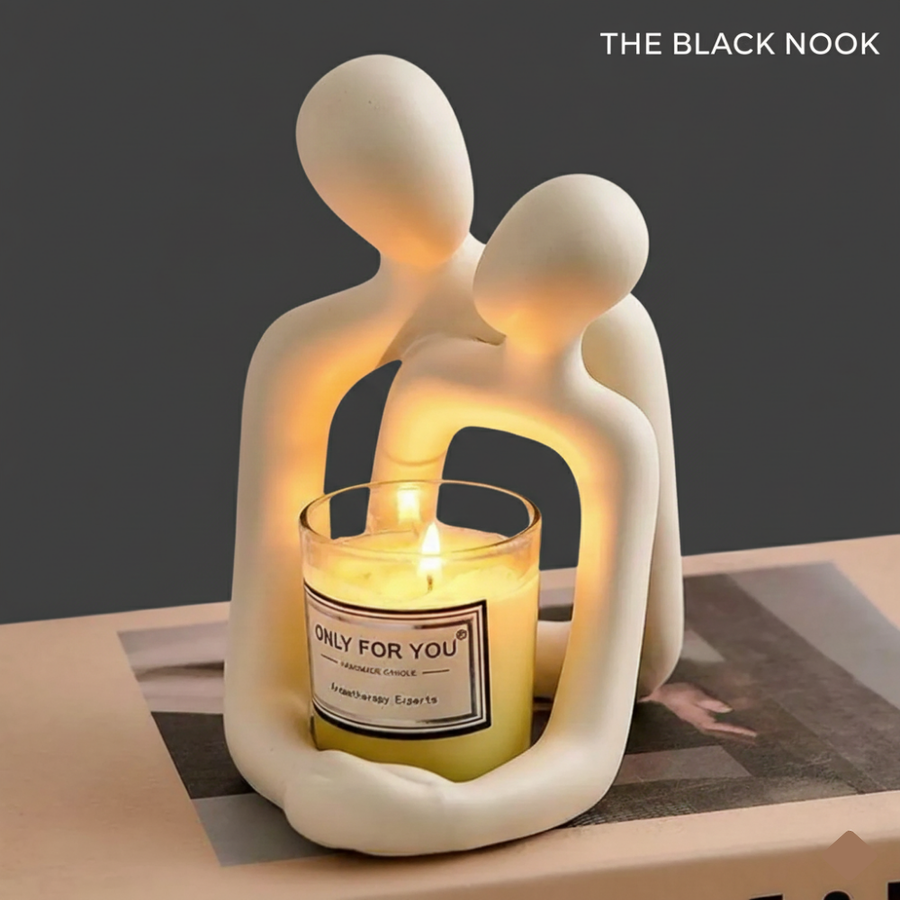 Modern Minimalist Loving Couple Statue